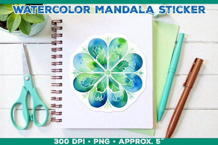 Watercolor Shamrock Clipart Image 6