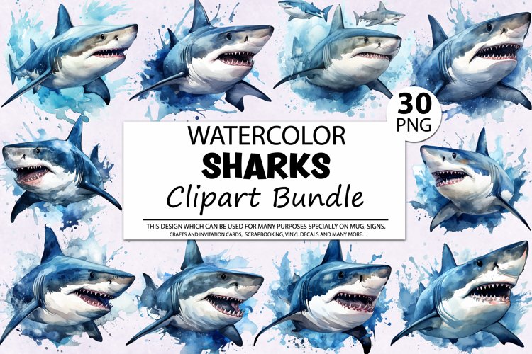 Sharks Clipart Image 19