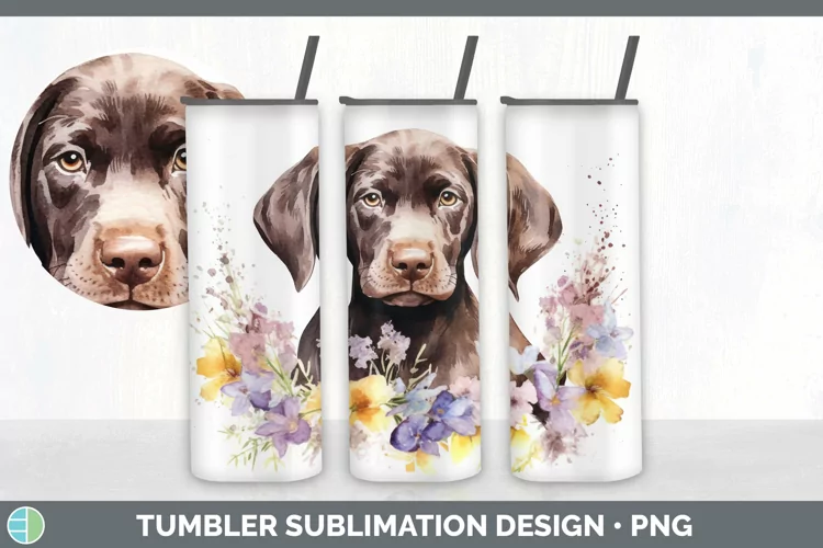 Watercolor Shorthaired Pointer Dog Tumbler | Sublimation 20