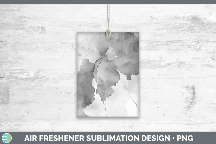 Watercolor Silver Air Freshener Sublimation Car Freshener De