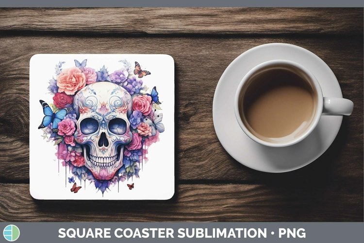 GorgeousWatercolor Square Coaster design.