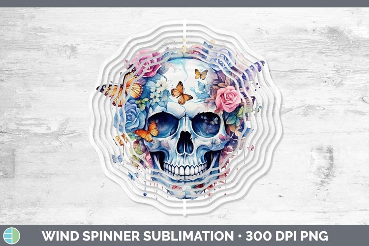 GorgeousWatercolor Wind Spinner design.