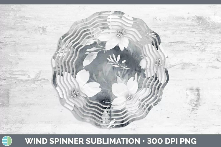 Watercolor Slate Wind Spinner Sublimation Spinner Designs