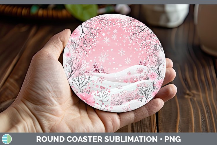 GorgeousWatercolor Round Coaster design.
