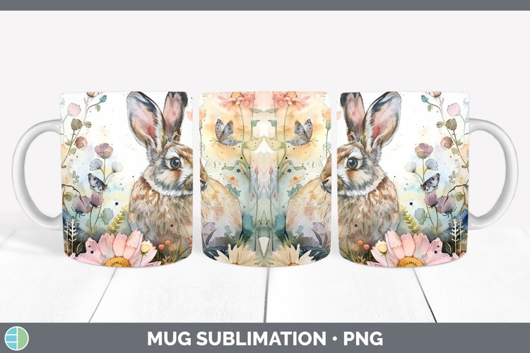 GorgeousWatercolor Mug Wrap design.