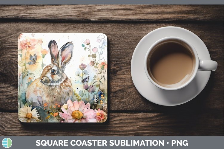 GorgeousWatercolor Square Coaster design.