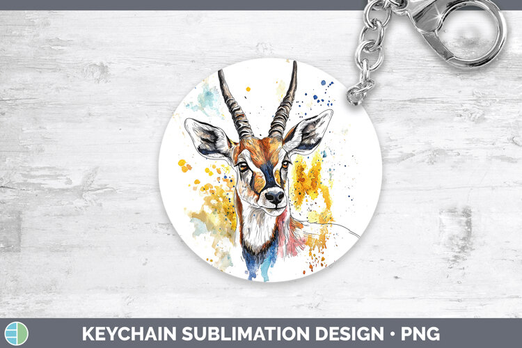 GorgeousWatercolor Splash Keychain design.