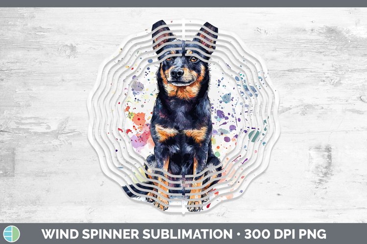 GorgeousWatercolor Splash Wind Spinner design.