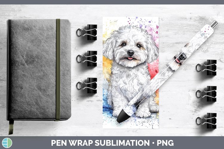 GorgeousWatercolor Splash Pen Wrap design.