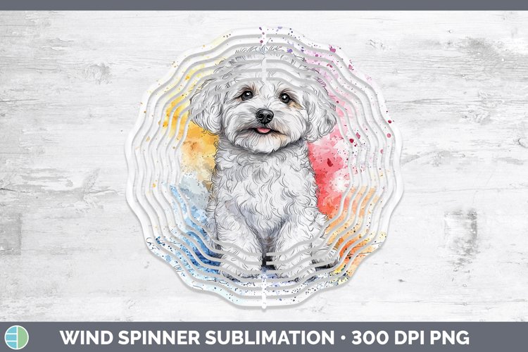 GorgeousWatercolor Splash Wind Spinner design.