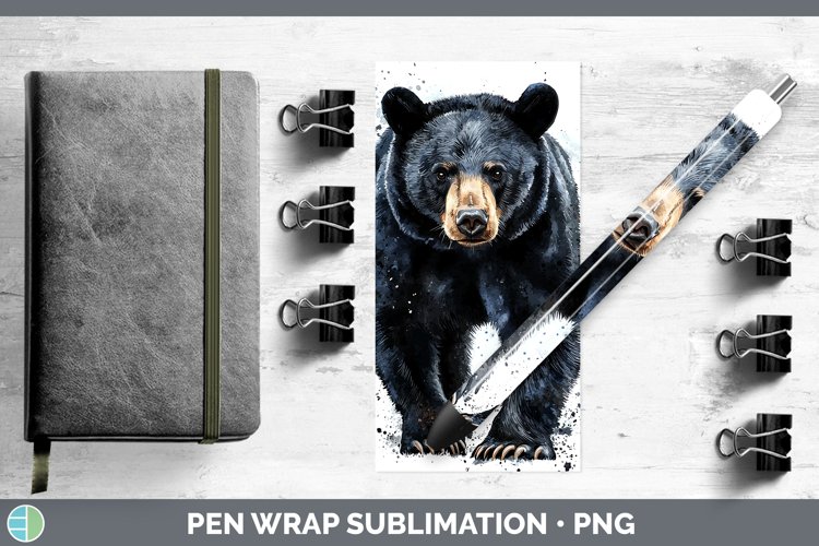 GorgeousWatercolor Splash Pen Wrap design.