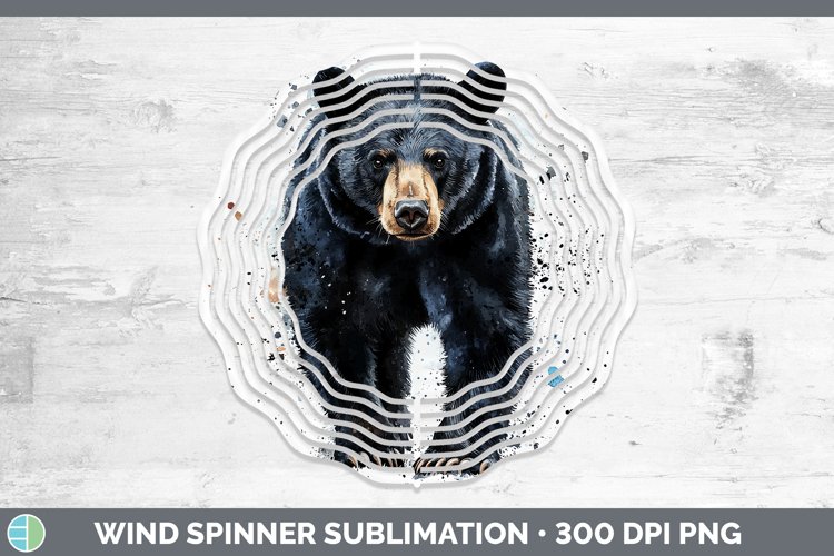 GorgeousWatercolor Splash Wind Spinner design.