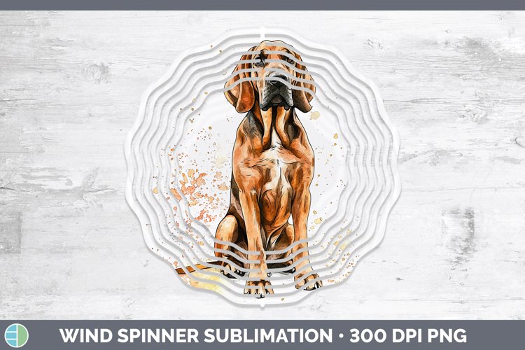 GorgeousWatercolor Splash Wind Spinner design.