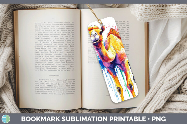 GorgeousWatercolor Splash Bookmark design.