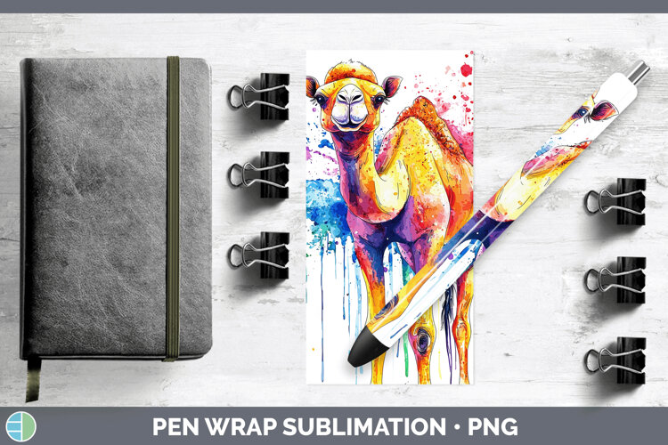 GorgeousWatercolor Splash Pen Wrap design.