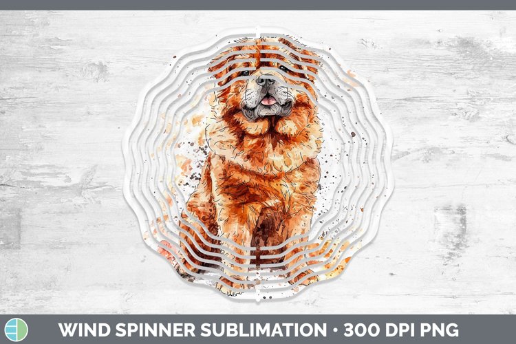 GorgeousWatercolor Splash Wind Spinner design.