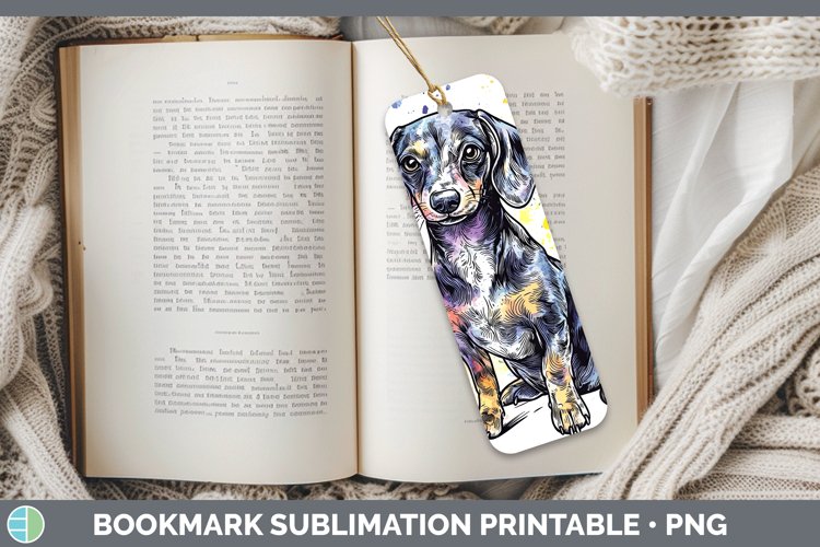 GorgeousWatercolor Splash Bookmark design.