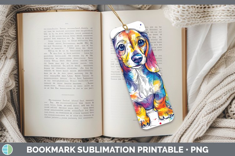 GorgeousWatercolor Splash Bookmark design.