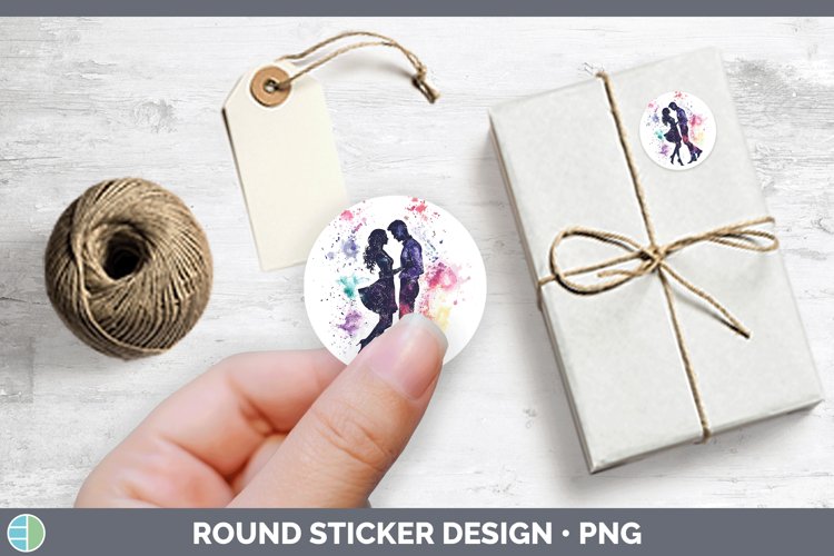 GorgeousWatercolor Splash Stickers design.
