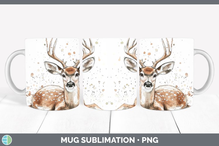 GorgeousWatercolor Splash Mug Wrap design.