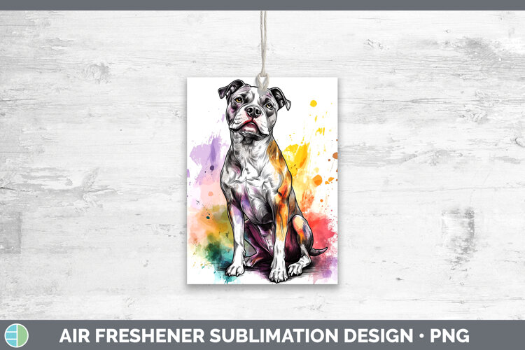 GorgeousWatercolor Splash Dogs 03 Air Freshener design.