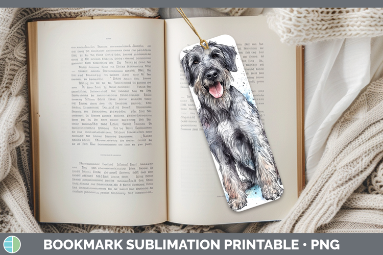 Watercolor Splash Dogs 03 Irish Wolfhound Bookmark Sublimat