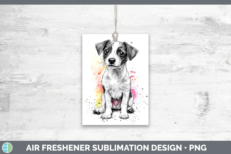 Watercolor Splash Dogs 03 Jack Russell Terrier Air Freshener