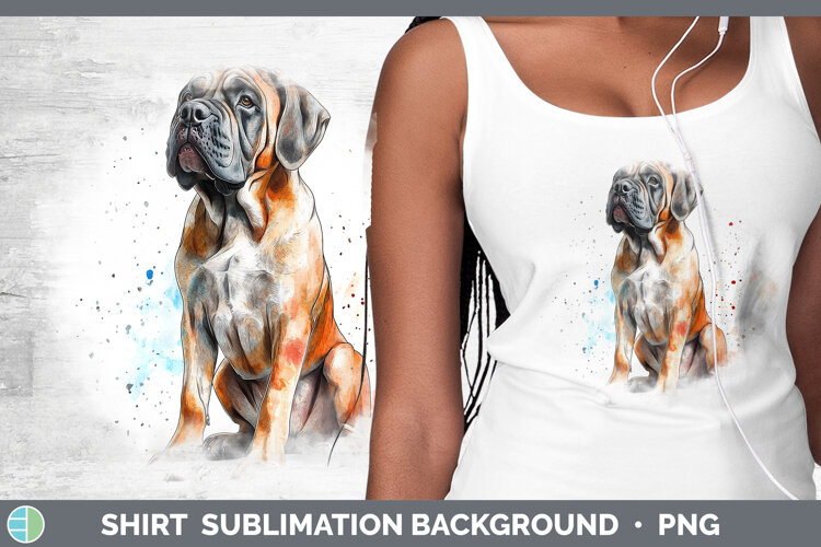 GorgeousWatercolor Splash Dogs 03 Shirt design.
