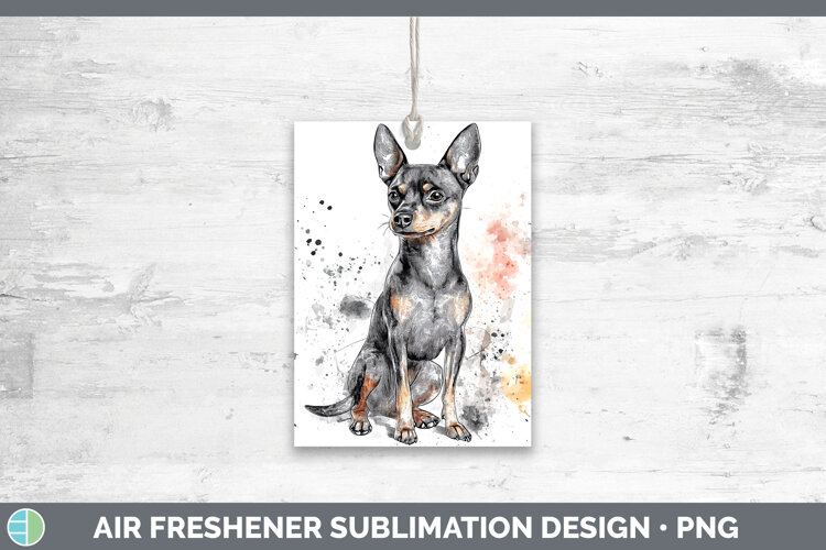 GorgeousWatercolor Splash Dogs 03 Air Freshener design.