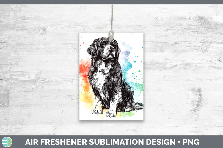GorgeousWatercolor Splash Dogs 03 Air Freshener design.