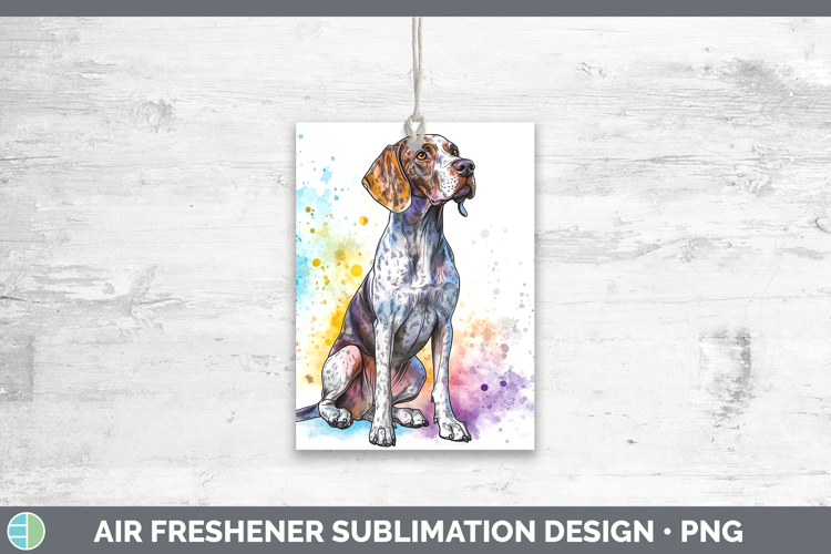 Watercolor Splash Dogs 03 Shorthaired Pointer Air Freshener