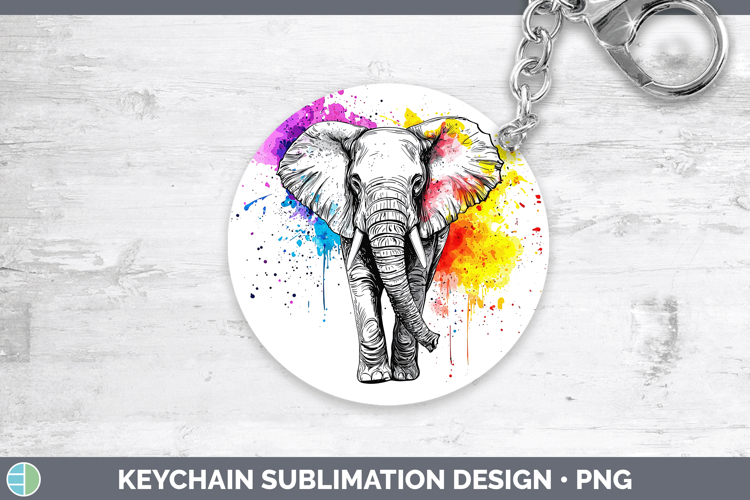 Elephant Watercolor Clipart Image 20