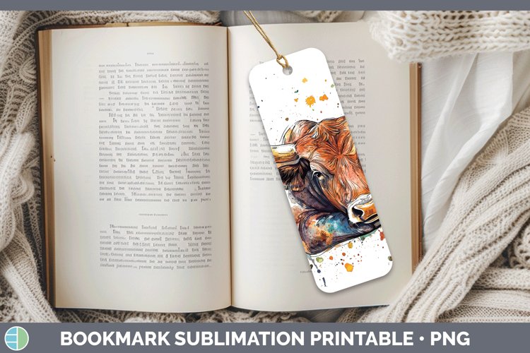 GorgeousWatercolor Splash Farm Bookmark design.