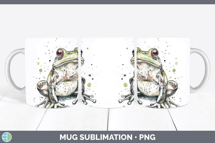 GorgeousWatercolor Splash Farm Mug Wrap design.