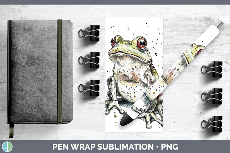 GorgeousWatercolor Splash Farm Pen Wrap design.