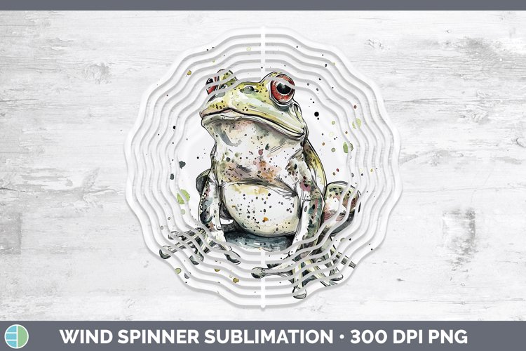 GorgeousWatercolor Splash Farm Wind Spinner design.