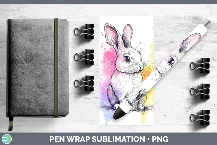 GorgeousWatercolor Splash Farm Pen Wrap design.