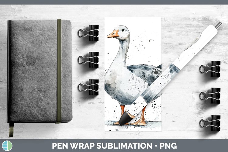 GorgeousWatercolor Splash Farm Pen Wrap design.