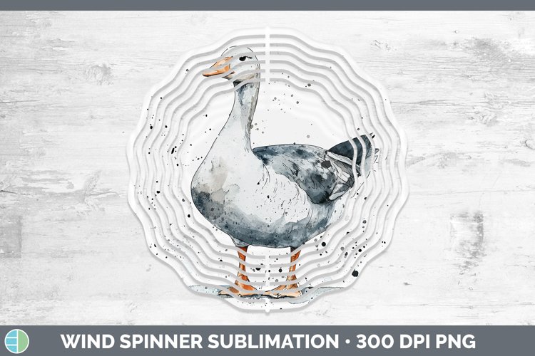 GorgeousWatercolor Splash Farm Wind Spinner design.