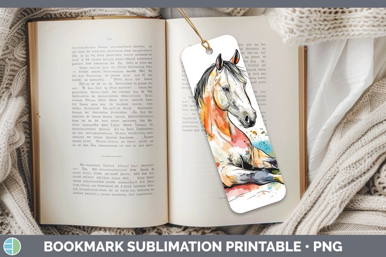 GorgeousWatercolor Splash Farm Bookmark design.