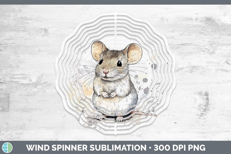 GorgeousWatercolor Splash Farm Wind Spinner design.