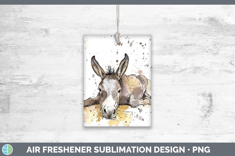 Watercolor Splash Farm Mule Air Freshener Sublimation Car Fr