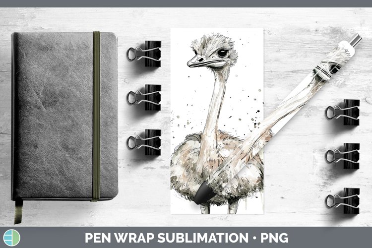 GorgeousWatercolor Splash Farm Pen Wrap design.