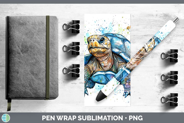 GorgeousWatercolor Splash Farm Pen Wrap design.
