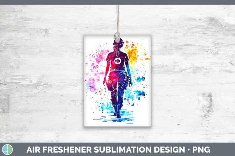 GorgeousWatercolor Splash Air Freshener design.