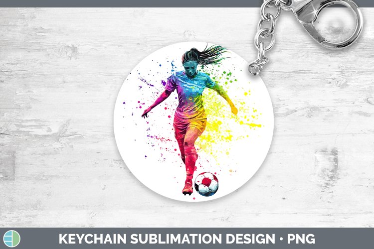 GorgeousWatercolor Splash Keychain design.