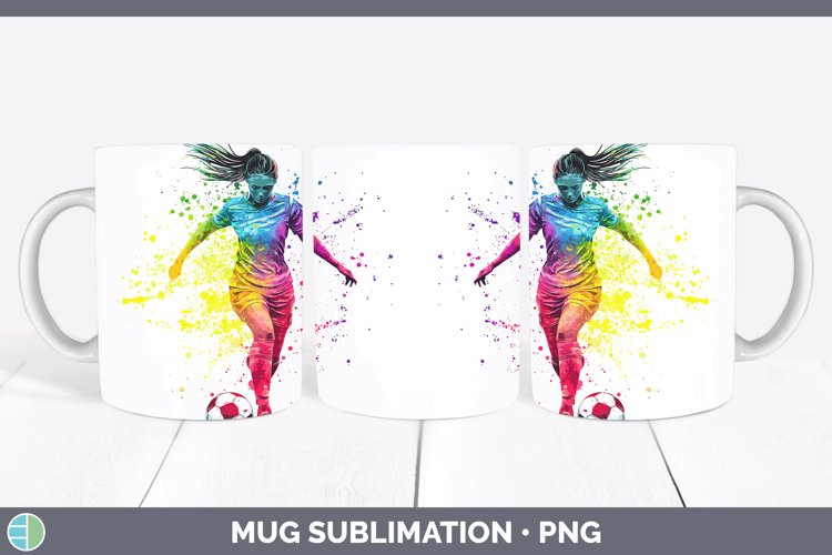 GorgeousWatercolor Splash Mug Wrap design.