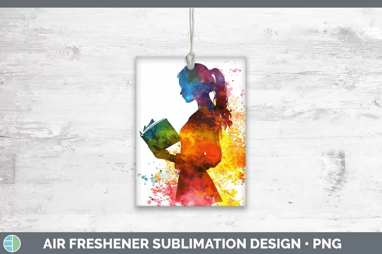 Watercolor Splash Female Teacher Air Freshener Sublimation C