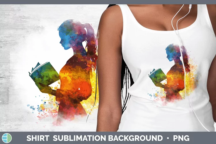Watercolor Splash Female Teacher Shirt Sublimation Sublimati