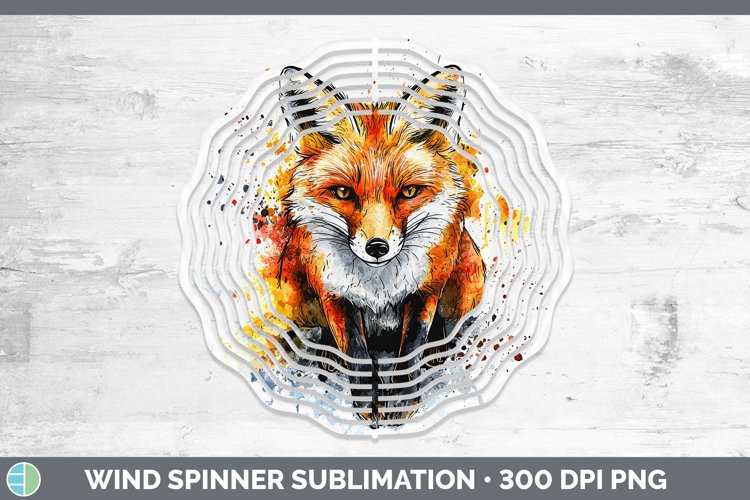 GorgeousWatercolor Splash Wind Spinner design.